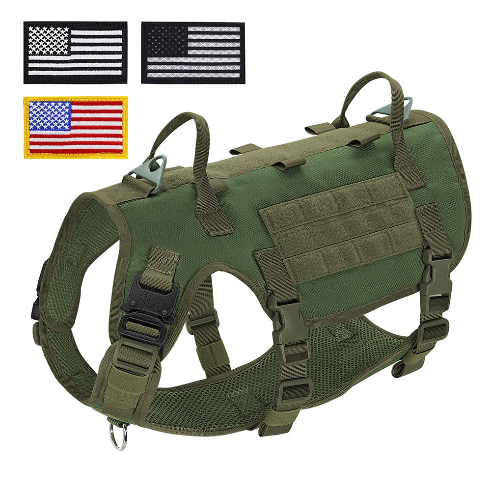 MOLLE-Style Tactical Dog Harness — product view 8