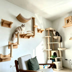 Natural Wood Cat Wall Furniture