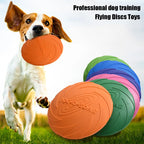 Dogs with flexible colorful TPR flying discs