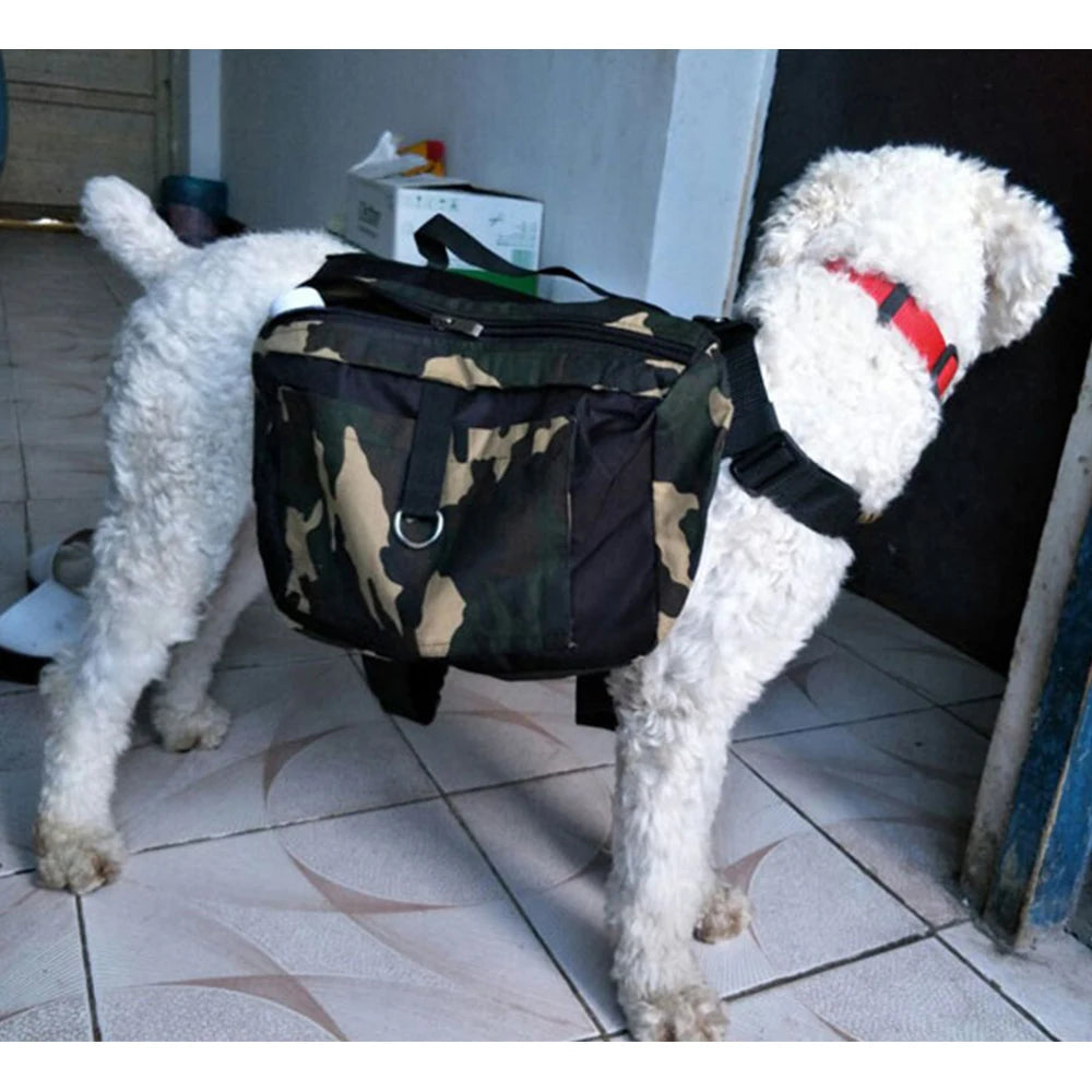 Camouflage Dog Saddle Pack