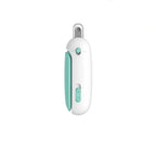 Mint adjustable cat nail clipper on a white background