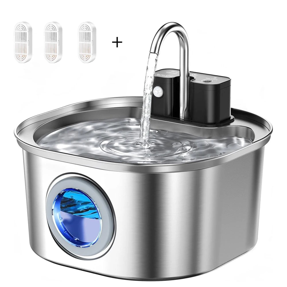 3.2-liter fountain with three replacement filters