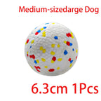 One 2.5 inch speckled E-TPU dog ball