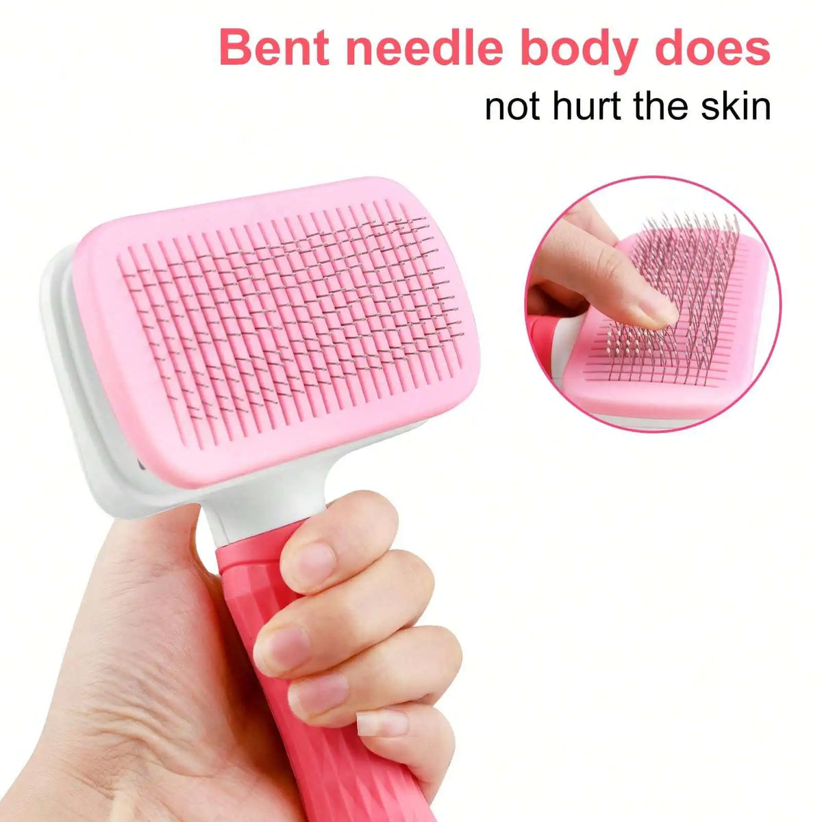 Self-Cleaning Slicker Brush