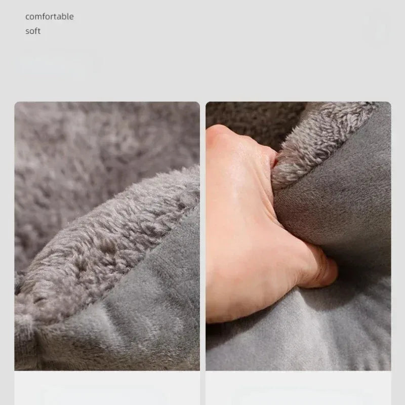 Plush Bolster Pet Bed — product view 6