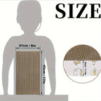 Cardboard cat scratcher dimensions: 17 by 8 by 1.2 inches
