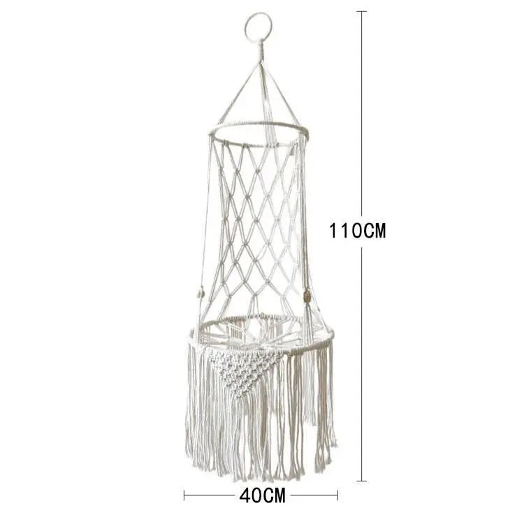 Macramé Hanging Cat Beds & Cushions — Cat Swing / 15.7 in / 40 cm
