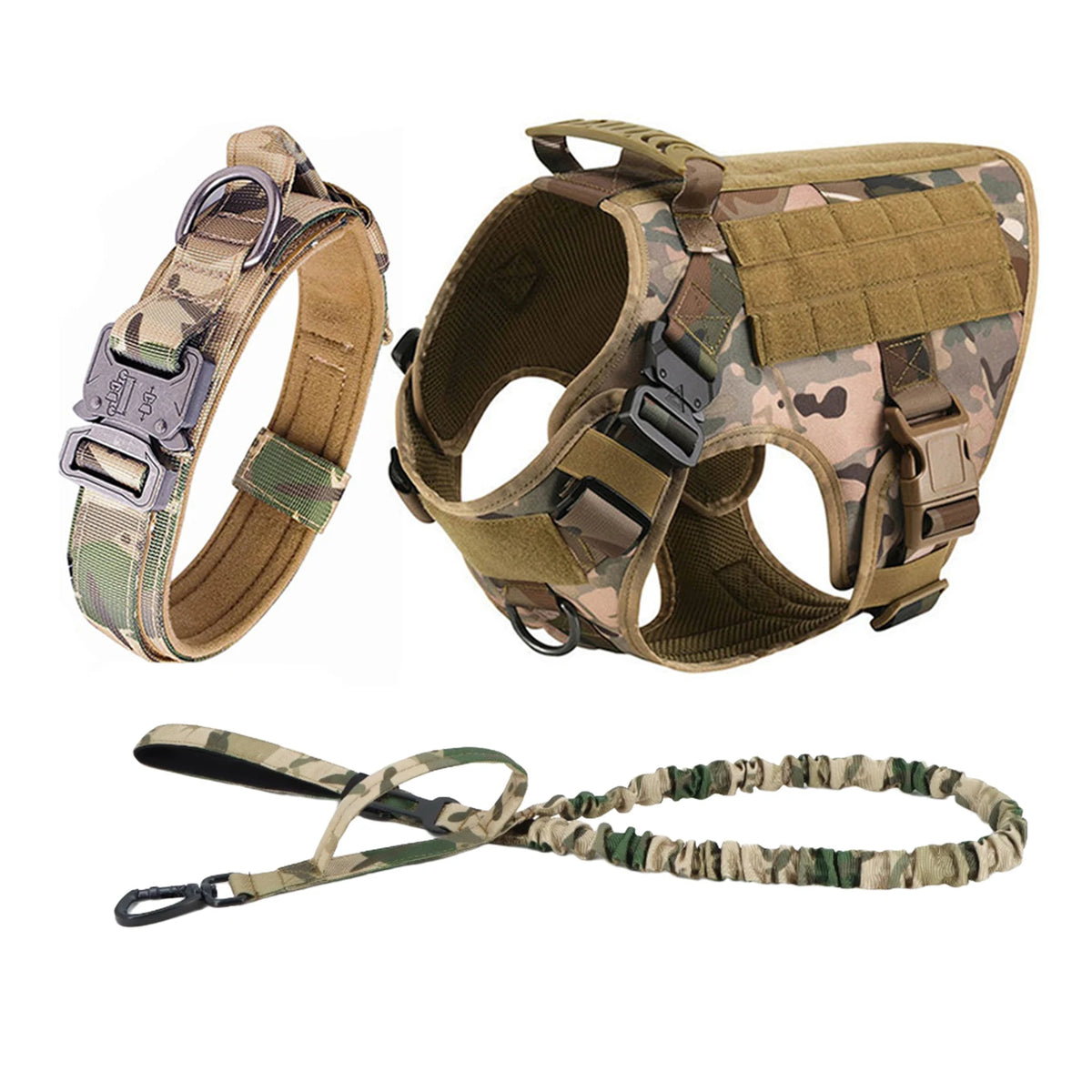 Tactical Dog Harness & Walking Set
