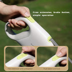 Striped Tape Retractable Dog Leash