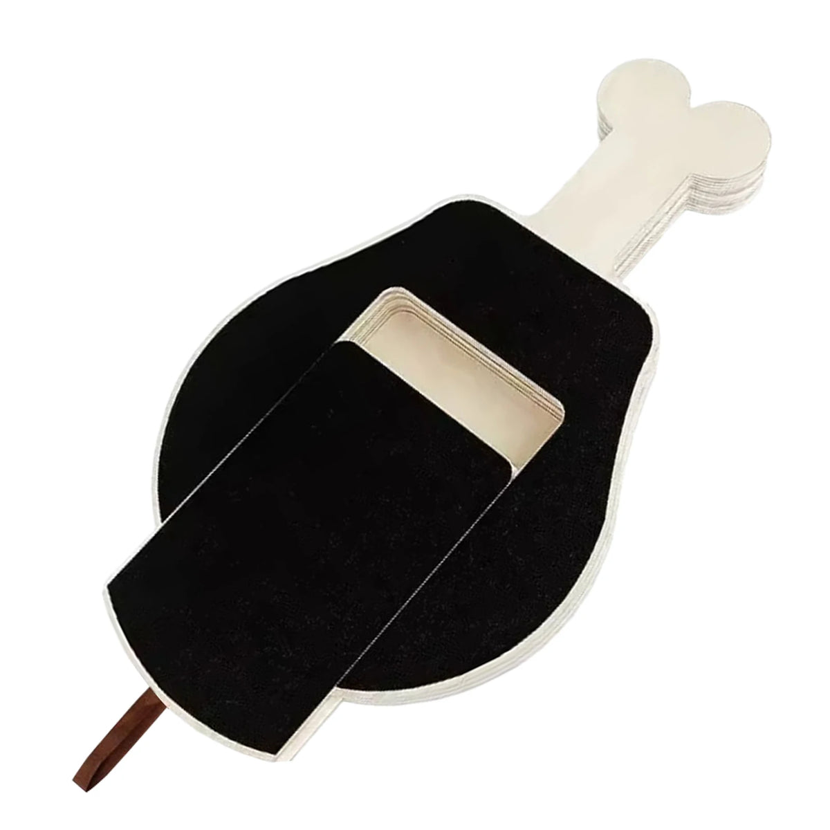 Bone-shaped pull-out dog nail scratch board