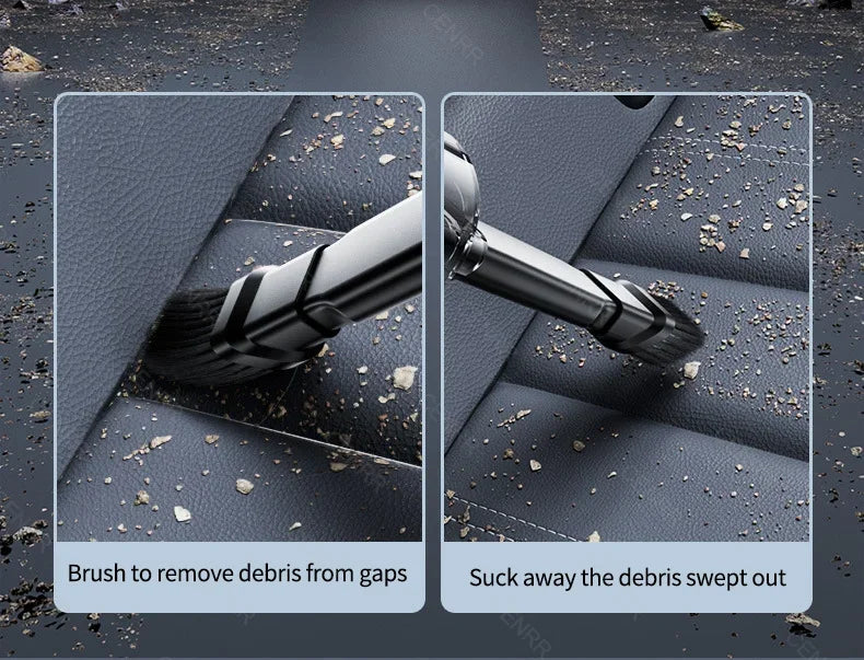 Cordless vacuum body held in one hand