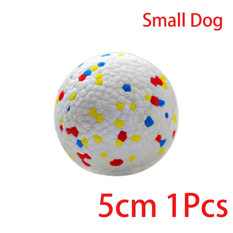 One 2 inch speckled E-TPU dog ball
