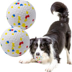 Speckled E-TPU dog balls with dog