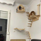 Plush Wall-Mounted Cat Perch