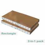 Rectangle and wave cardboard scratcher configurations