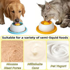 Soft food textures shown for the rolling lick feeder