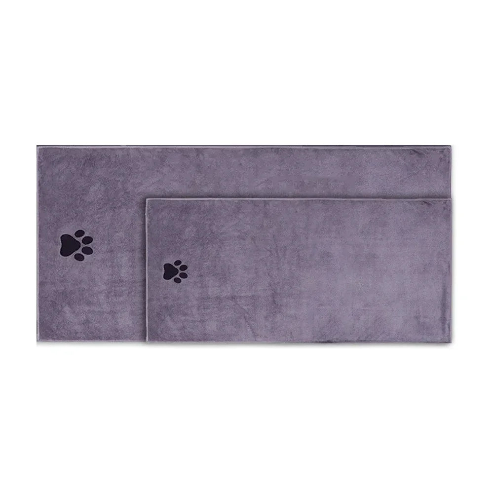 Microfiber Paw-Print Pet Towel