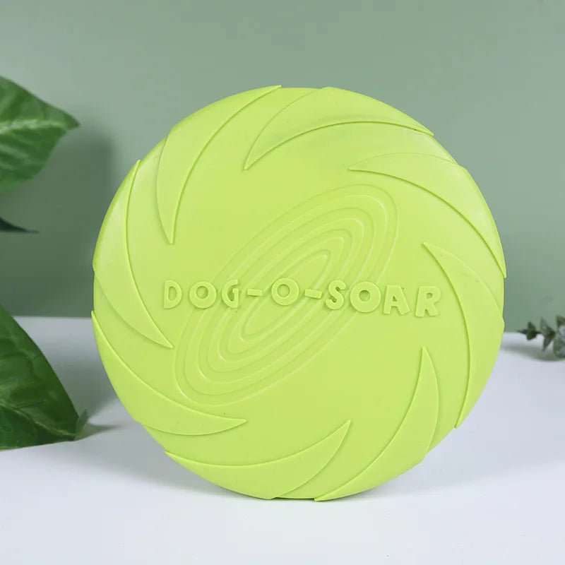 Green 8.7-inch TPR flying disc