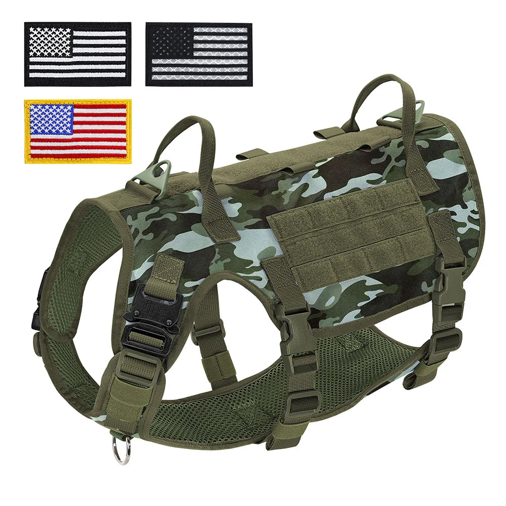 MOLLE-Style Tactical Dog Harness — product view 7